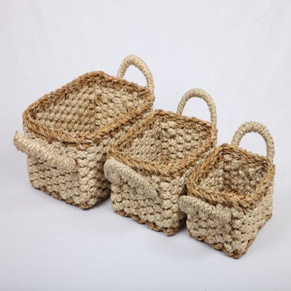 Basket of jute and sea-grass